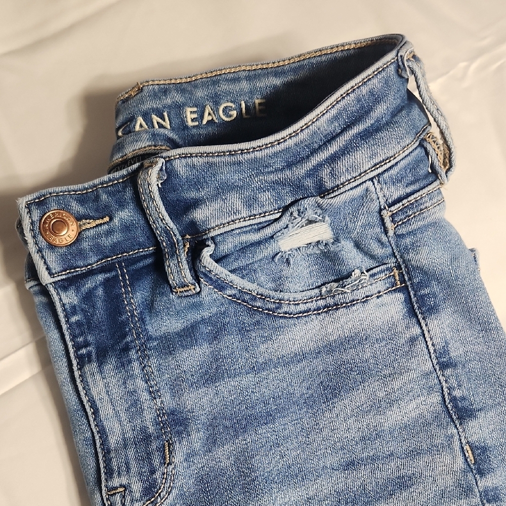 American Eagle Women's High Rise Jeggings EUC - Picture 3 of 9